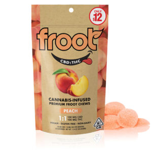 froot gummies peach 100mg